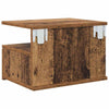 Kelluva yöpöytä 2 pcs Vanha puu 40 x 31 x 27 cm Tekninen puu