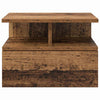 Kelluva yöpöytä 2 pcs Vanha puu 40 x 31 x 27 cm Tekninen puu
