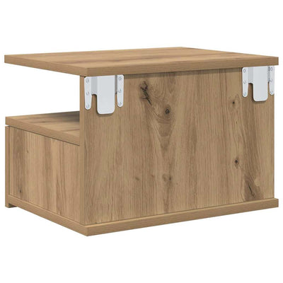 Kelluva yöpöytä 2 pcs artesaani tammi 40 x 31 x 27 cm