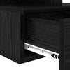 Kelluva yöpöytä 2 pcs Musta tammi 40 x 31 x 27 cm Tekninen puu