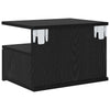 Kelluva yöpöytä 2 pcs Musta tammi 40 x 31 x 27 cm Tekninen puu