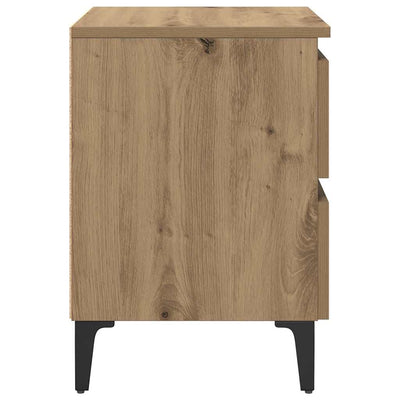 Yöpöytäkaappi 2 pcs artesaani tammi 40 x 35 x 50 cm
