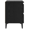 Yöpöytäkaappi 2 pcs Musta tammi 40 x 35 x 50 cm Tekninen puu
