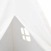 Teepee-teltta Valkoinen 120 x 120 x 150 cm Kangas ja Muovi