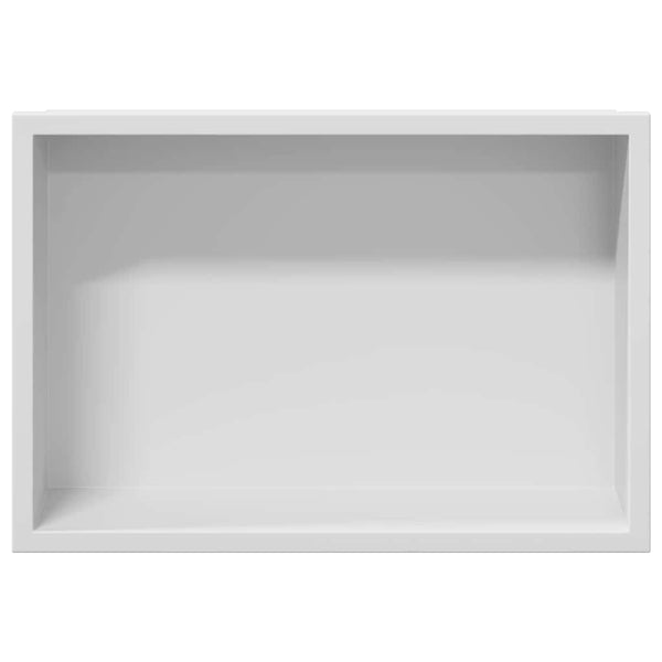 Suihkukuoppa valkoinen 30 x 20 x 9,5 cm Ruostumaton teräs