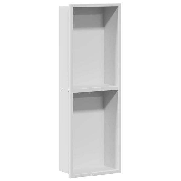 Suihkukuoppa valkoinen 60 x 20 x 9,5 cm Ruostumaton teräs