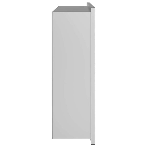 Suihkukuoppa Hopea 45 x 30 x 9,5 cm Ruostumaton teräs