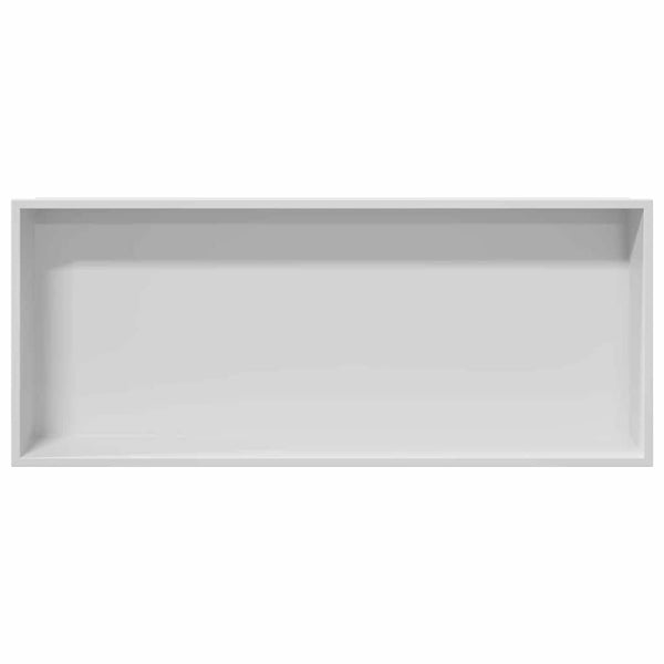 Suihkukuoppa valkoinen 75 x 30 x 9,5 cm Ruostumaton teräs