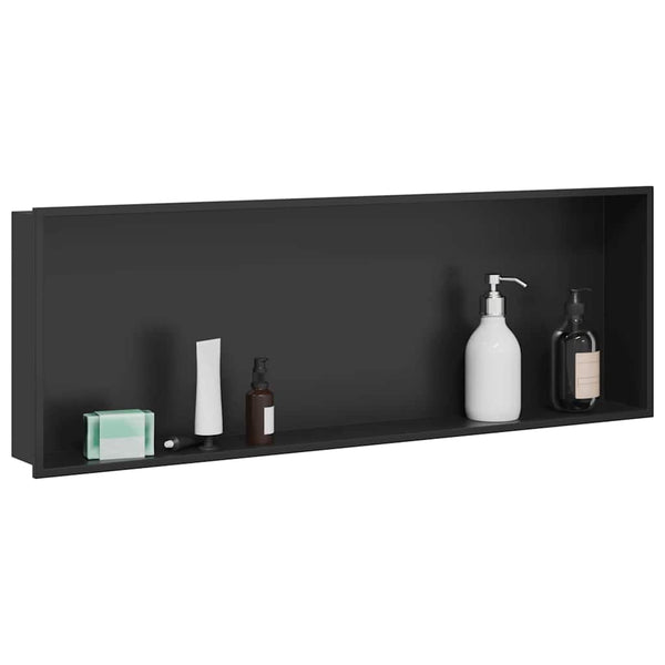 Suihkukuoppa Musta 90 x 30 x 9,5 cm Ruostumaton teräs