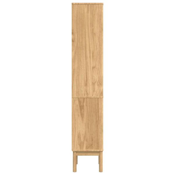 Kylpyhuoneen korkea kaappi FLORO Vaha ruskea 35 x 30 x 160 cm