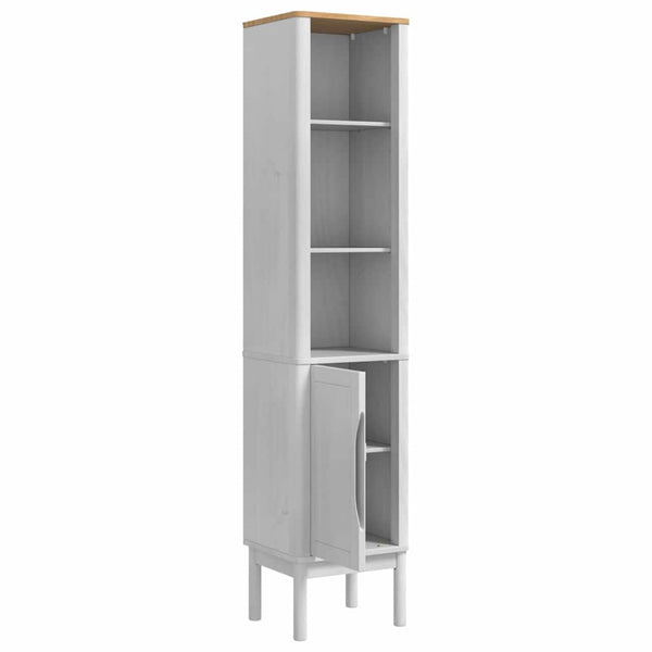 Kylpyhuoneen korkea kaappi FLORO Valkoinen 35 x 30 x 160 cm
