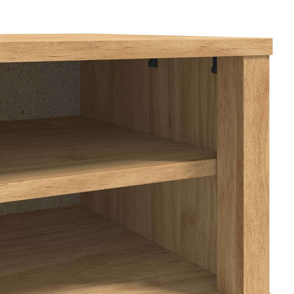 Eteinen penkki FLORO Vaha ruskea 115 x 40 x 45 cm