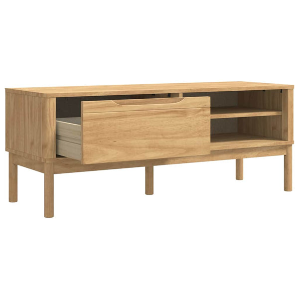 Eteinen penkki FLORO Vaha ruskea 115 x 40 x 45 cm