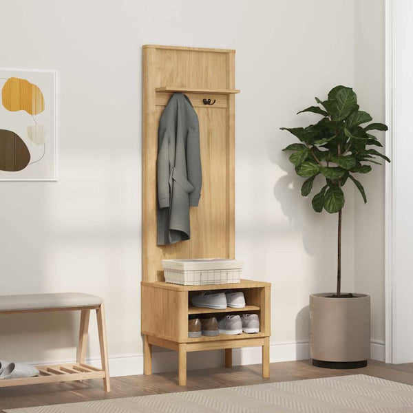 Eteiskaappi FLORO Vaha ruskea 50 x 40 x 158 cm