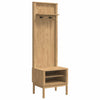 Eteiskaappi FLORO Vaha ruskea 50 x 40 x 158 cm