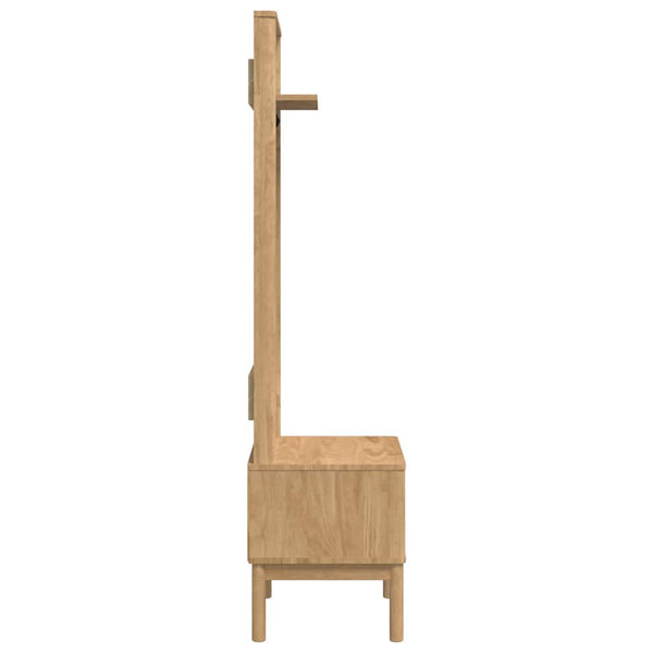 Eteiskaappi FLORO Vaha ruskea 50 x 40 x 158 cm