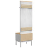 Eteiskaappi FLORO Valkoinen 50 x 40 x 158 cm Massiivinen mänty