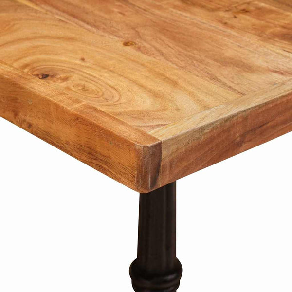 Bistropöytä 50 x 50 x 76 cm Tiheä akasiapuu Ruskea Neliö