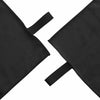 Urheilupyyhkeet 2 pcs Musta 50 x 30 cm Polyesteri ja polyamidi