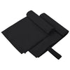 Urheilupyyhkeet 2 pcs Musta 50 x 30 cm Polyesteri ja polyamidi