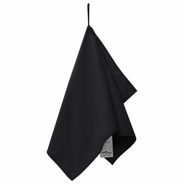 Urheilupyyhkeet 2 pcs Musta 50 x 30 cm Polyesteri ja polyamidi