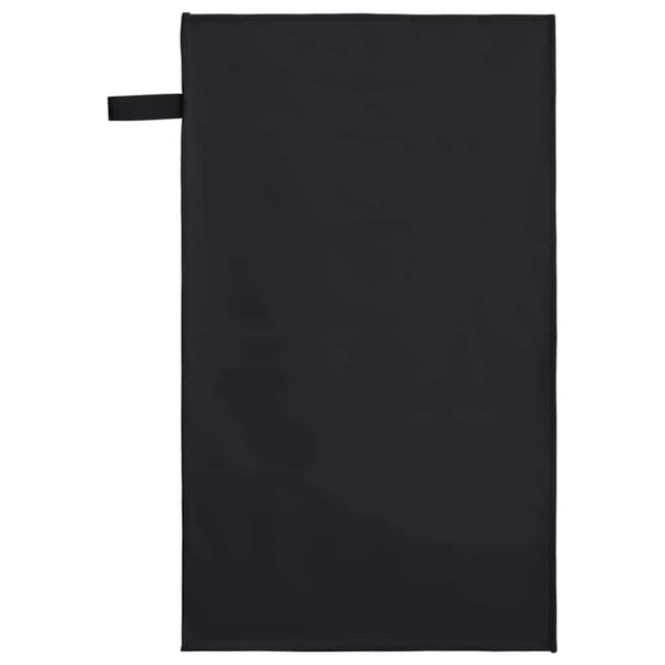 Urheilupyyhkeet 2 pcs Musta 50 x 30 cm Polyesteri ja polyamidi