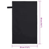 Urheilupyyhkeet 2 pcs Musta 50 x 30 cm Polyesteri ja polyamidi