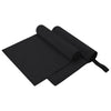 Urheilupyyhkeet 2 pcs Musta 100 x 50 cm Polyesteri ja polyamidi