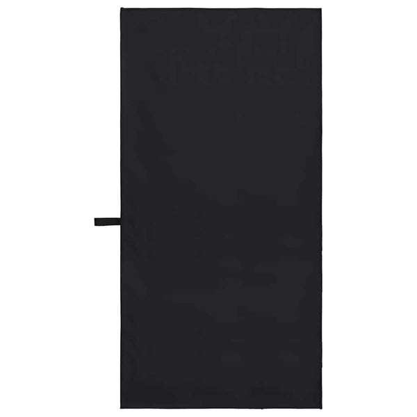 Urheilupyyhkeet 2 pcs Musta 100 x 50 cm Polyesteri ja polyamidi