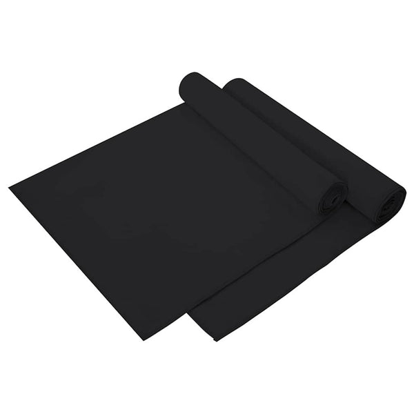 Urheilupyyhkeet 2 pcs Musta 140 x 70 cm Polyesteri ja polyamidi