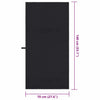 Urheilupyyhkeet 2 pcs Musta 140 x 70 cm Polyesteri ja polyamidi