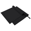 Urheilupyyhkeet 2 pcs Musta 180 x 90 cm Polyesteri ja polyamidi