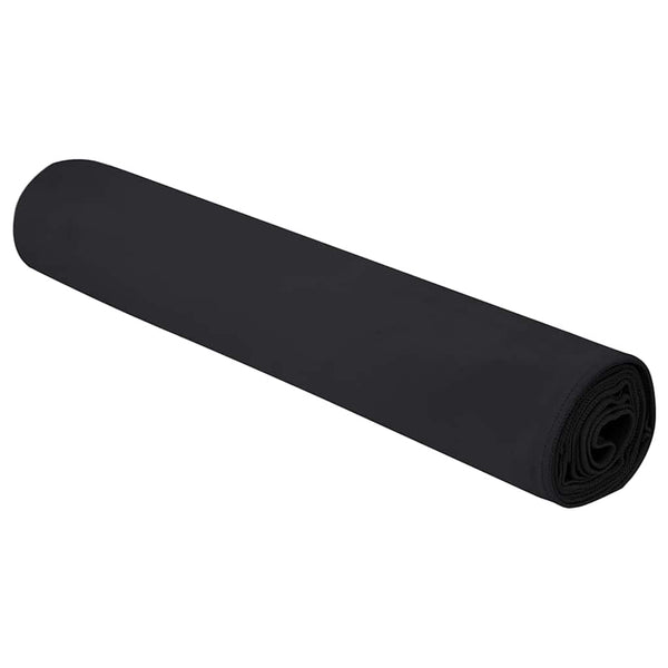 Urheilupyyhkeet 2 pcs Musta 180 x 90 cm Polyesteri ja polyamidi