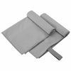 Urheilupyyhkeet 2 pcs Tummanharmaa 50 x 30 cm