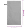 Urheilupyyhkeet 2 pcs Tummanharmaa 50 x 30 cm