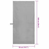 Urheilupyyhkeet 2 pcs Tummanharmaa 100 x 50 cm