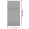 Urheilupyyhkeet 2 pcs Tummanharmaa 140 x 70 cm