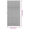 Urheilupyyhkeet 2 pcs Tummanharmaa 200 x 100 cm