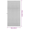 Urheilupyyhkeet 2 pcs Harmaa 180 x 90 cm