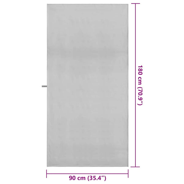 Urheilupyyhkeet 2 pcs Harmaa 180 x 90 cm