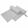 Urheilupyyhkeet 2 pcs Harmaa 200 x 100 cm