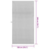 Urheilupyyhkeet 2 pcs Harmaa 200 x 100 cm