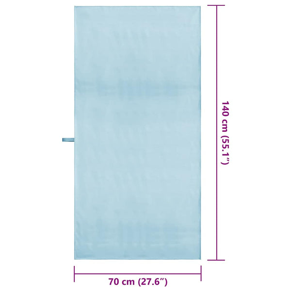 Urheilupyyhkeet 2 pcs Sininen 140 x 70 cm