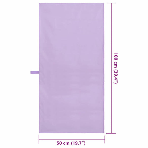 Urheilupyyhkeet 2 pcs Violetti 100 x 50 cm