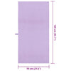Urheilupyyhkeet 2 pcs Violetti 140 x 70 cm