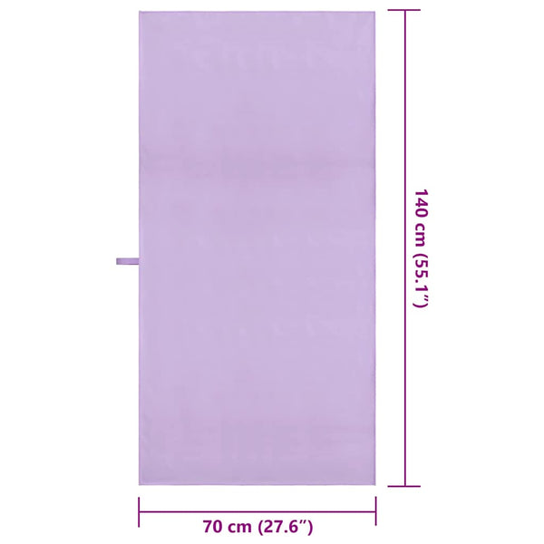 Urheilupyyhkeet 2 pcs Violetti 140 x 70 cm