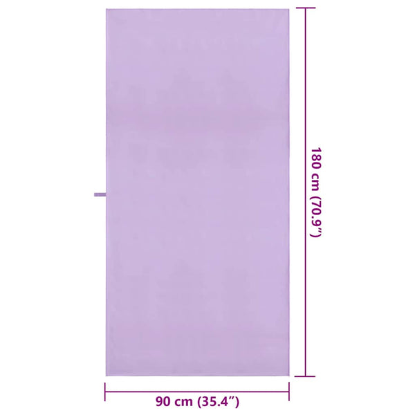 Urheilupyyhkeet 2 pcs Violetti 180 x 90 cm