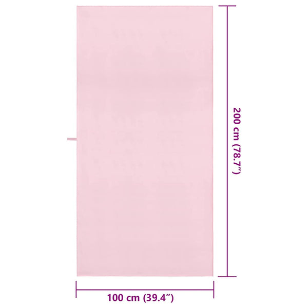 Urheilupyyhkeet 2 pcs Pinkki 200 x 100 cm