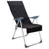 Ulkotuolipyyhkeet 2 pcs Musta 130 x 60 cm
