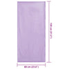 Ulkotuolipyyhkeet 2 pcs Violetti 130 x 60 cm
